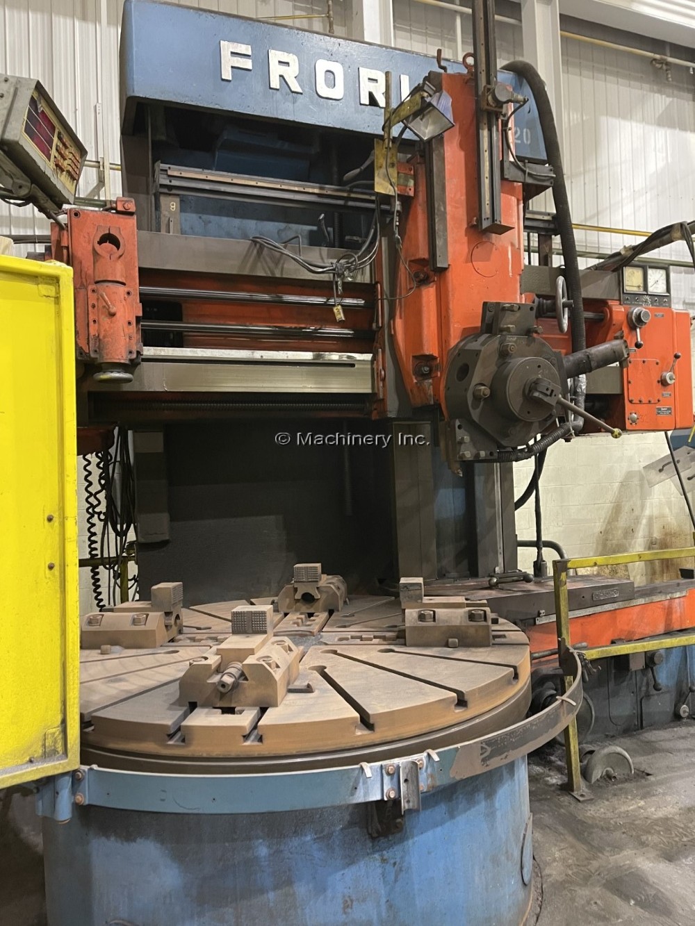 63" Froriep #KE-Super-KE16, vertical boring mill, 71" swing, 4-jaw, 47" height under rail, 50 HP - Image 2
