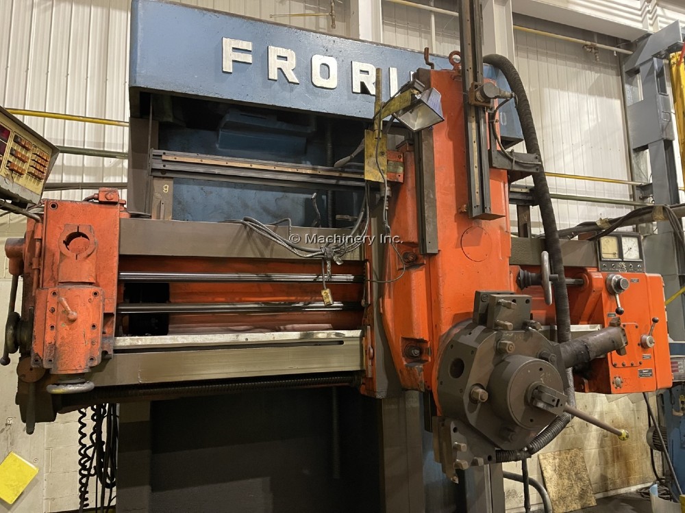 63" Froriep #KE-Super-KE16, vertical boring mill, 71" swing, 4-jaw, 47" height under rail, 50 HP - Image 4