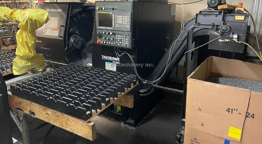 Takisawa #EX-Galaxy, CNC turning center, 18.9" swing, 8" chuck, 2.5" bar, 18.7" centers, 12.6" diameter - Image 4
