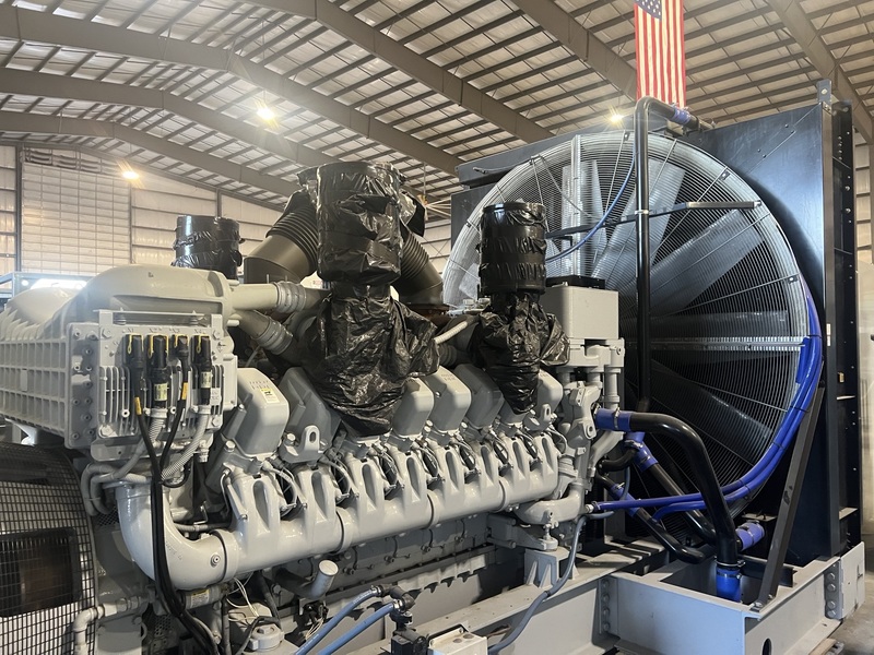 3057 HP MTU #16V 4000, diesel engine, 1800 RPM, Tier 2, 1010 hours, sound attenuated enclosure 00, 2007 - Image 5