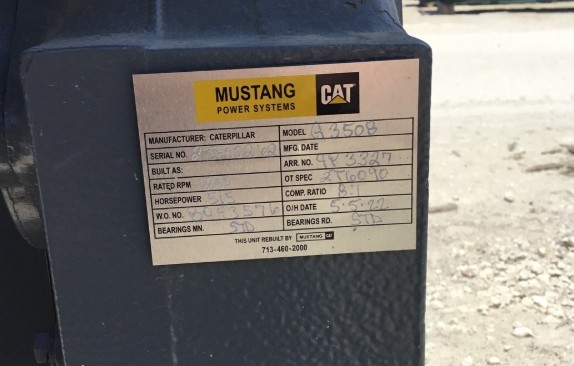 545 HP @ 1200 RPM, Caterpillar #G3508, Natural gas engine, electronic governor, rblt. - Image 8