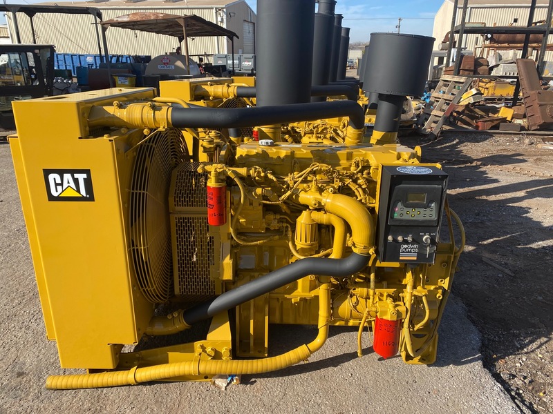 300 HP Caterpillar #C9, diesel power unit, 2432 hours, Tier 3, sound attenuated enclosure 1, 2008, new - Image 9