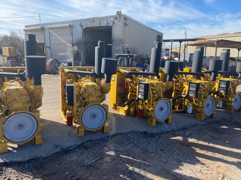 300 HP Caterpillar #C9, diesel power unit, 2432 hours, Tier 3, sound attenuated enclosure 1, 2008, new - Image 10
