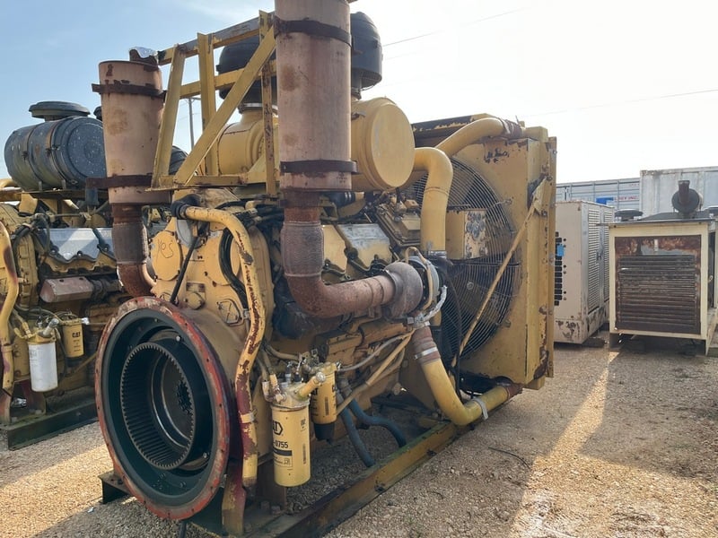 950 HP Caterpillar #C32, diesel power unit, 8557 hours, 1800 RPM, Tier 2, sound attenuated enclosure 0, 2008 - Image 3