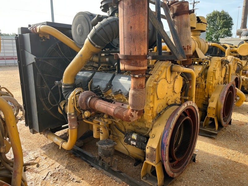 950 HP Caterpillar #C32, diesel power unit, 6471 hours, 1800 RPM, Tier 2, sound attenuated enclosure 0, 2009 - Image 2