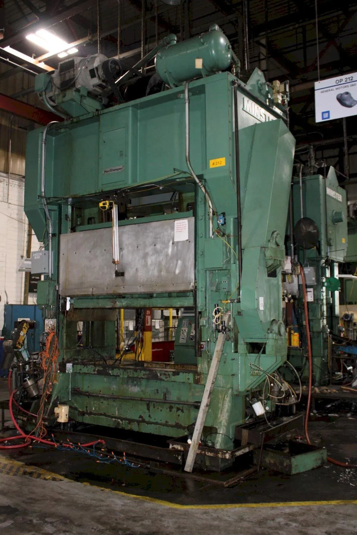 400 Ton, Minster, Straight Side Double Crank Press, 8" stroke, 38" shut height, 6" ram adjustment, 96" x 42" - Image 1
