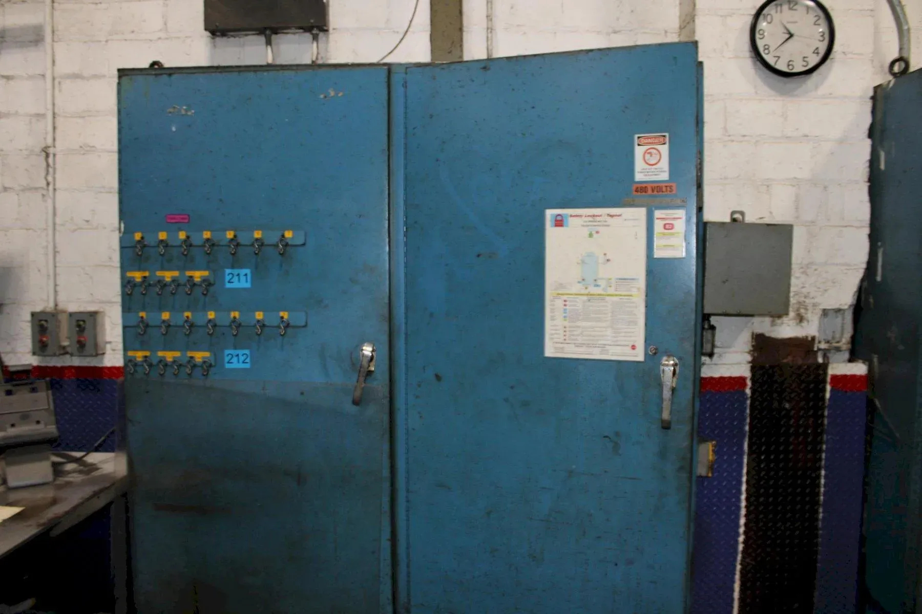 400 Ton, Minster, Straight Side Double Crank Press, 8" stroke, 38" shut height, 6" ram adjustment, 96" x 42" - Image 7