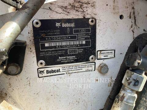 Bobcat T770, 1924 hours, S/N: AT6340187, 2023 - Image 6