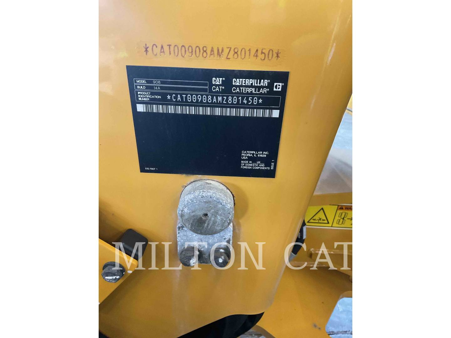 Cat 908, Wheel Loader, 315 hours, S/N: MZ801450, 2025 - Image 6