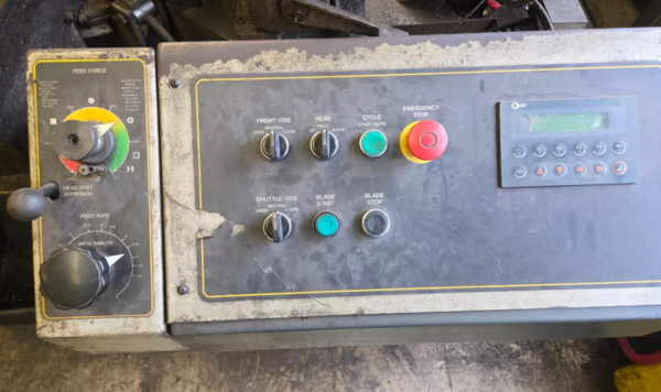 13" x 18" Hyd-Mech #S20A-Series-III, horizontal band saw, 14'10" x 1" x .035" blade, 75-350 SFM - Image 3