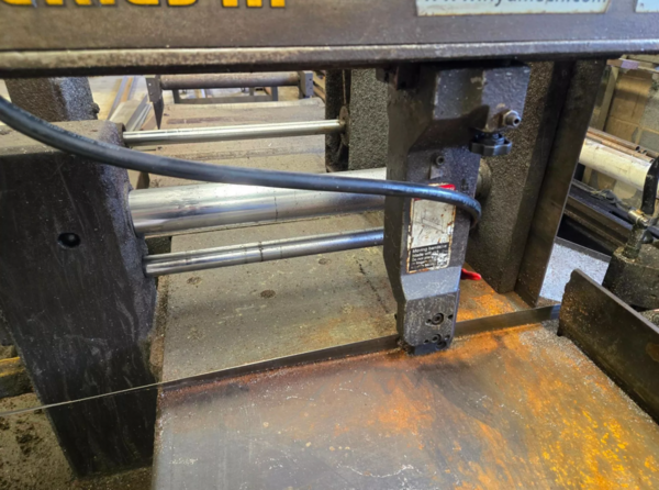 13" x 18" Hyd-Mech #S20A-Series-III, horizontal band saw, 14'10" x 1" x .035" blade, 75-350 SFM - Image 4