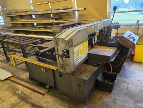 13" x 18" Hyd-Mech #S20A-Series-III, horizontal band saw, 14'10" x 1" x .035" blade, 75-350 SFM - Image 5