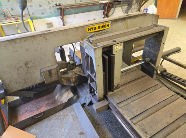 13" x 18" Hyd-Mech #S20A-Series-III, horizontal band saw, 14'10" x 1" x .035" blade, 75-350 SFM - Image 7