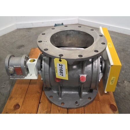 12" Rotolok #RVCSSS2BYOSA, 304 Stainless Steel round body rotary airlock valve, 8-vane, 1 HP, 208-230/460 V. - Image 4