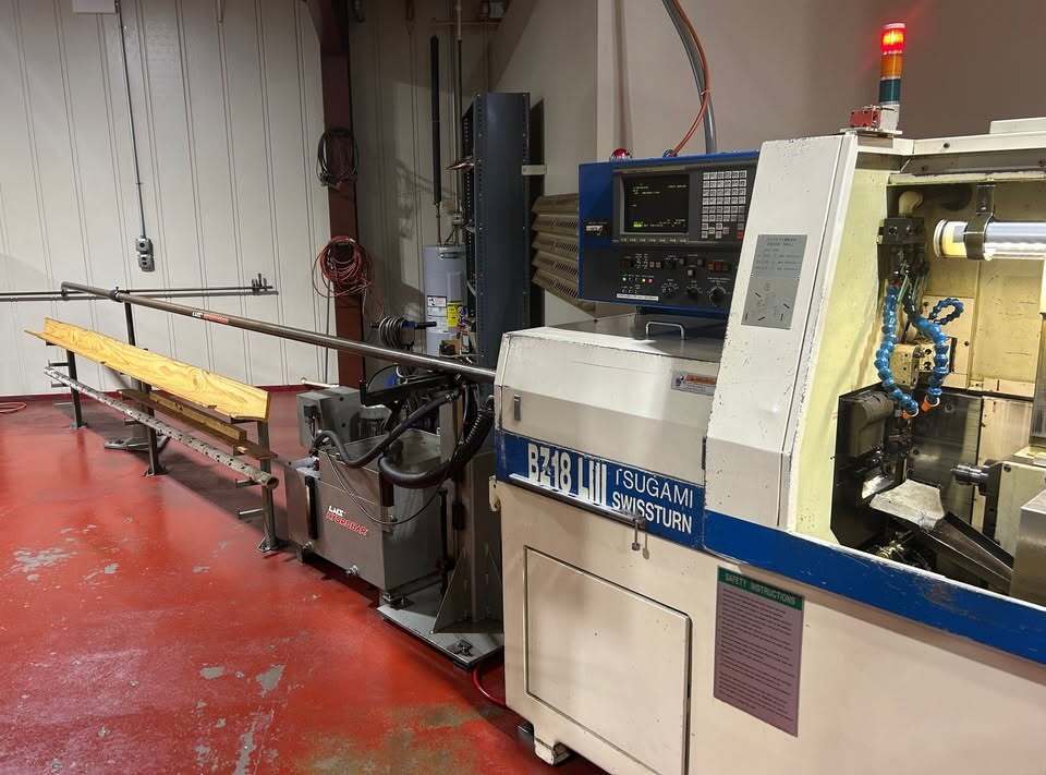 Tsugami #BS-18, Swiss type automatic screw machine, 5-Axis, 3-18mm capacity, sub spindle, 1997 - Image 8