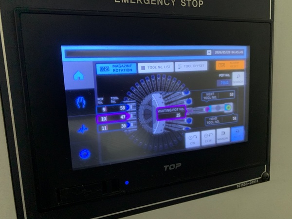 Daewoo Doosan #NHP 4000, CNC horizontal machining center, 60 automatic tool changer, 22" X, 25.2" Y, 26" Z - Image 9