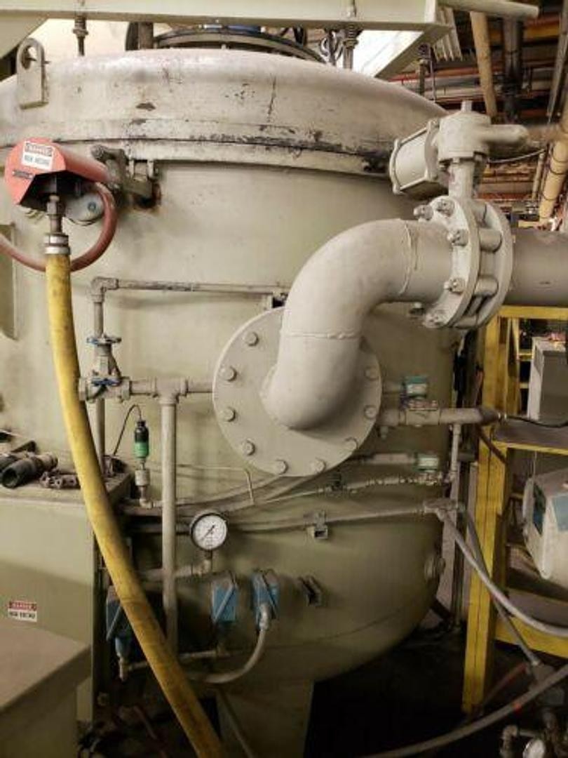 Lindberg #22-GR-3830-17TF, top loading vacuum furnace, 1700°F, Stokes 607-1/212 vacuum pump/blower, control - Image 6