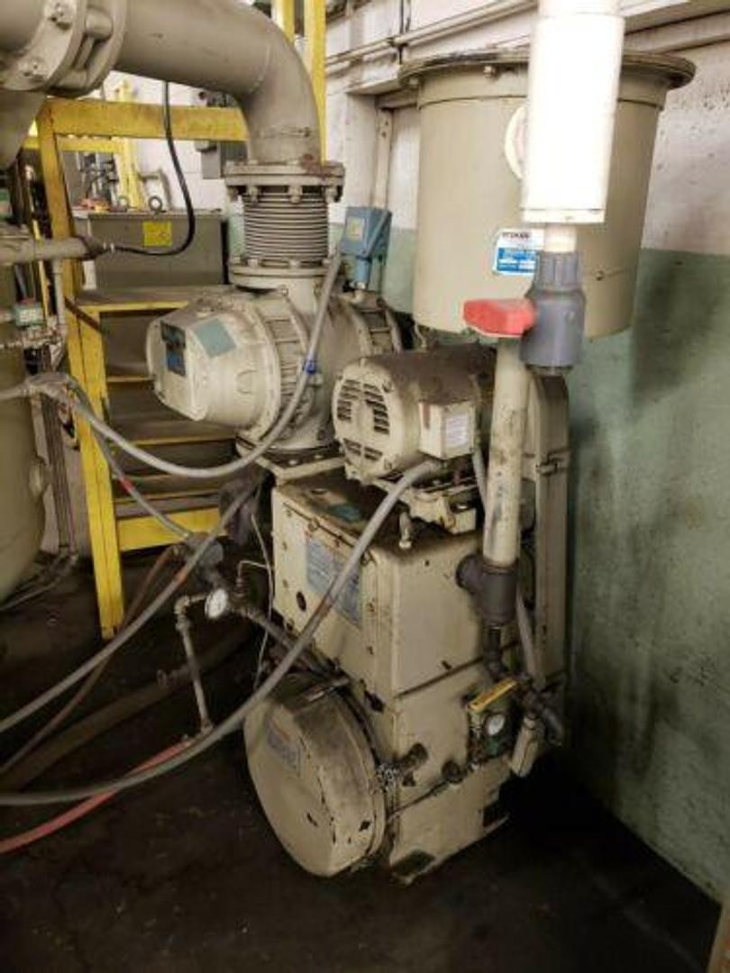 Lindberg #22-GR-3830-17TF, top loading vacuum furnace, 1700°F, Stokes 607-1/212 vacuum pump/blower, control - Image 7