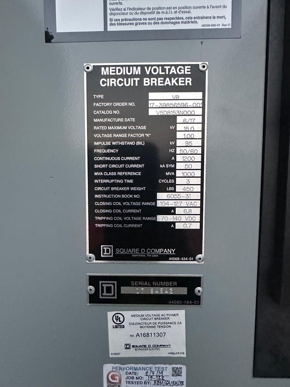 15 KV MCM Engineering #VR-15100-12, NEMA 3R Outdoor Switchgear, 1200 Amp Vacuum Breaker, Primary Metering - Image 10