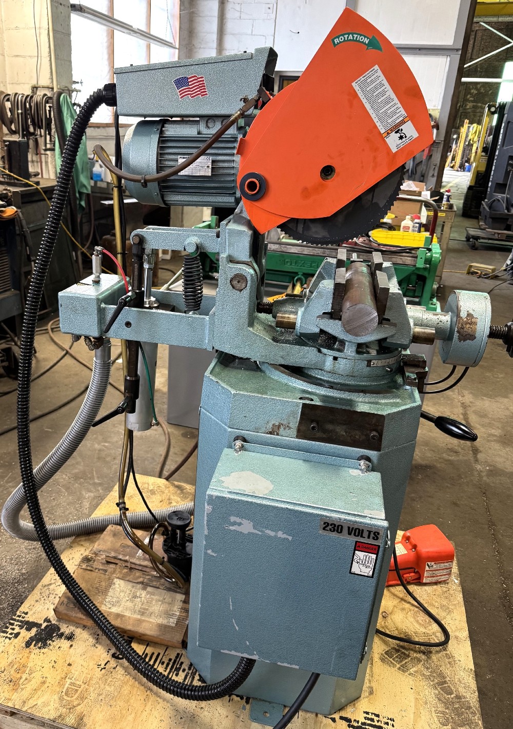 14" Scotchman #CPO-VS-350LT/PK/PD, miter cold saw, variable speed, 2" Solids, 4" Tube, power down feed, air - Image 6
