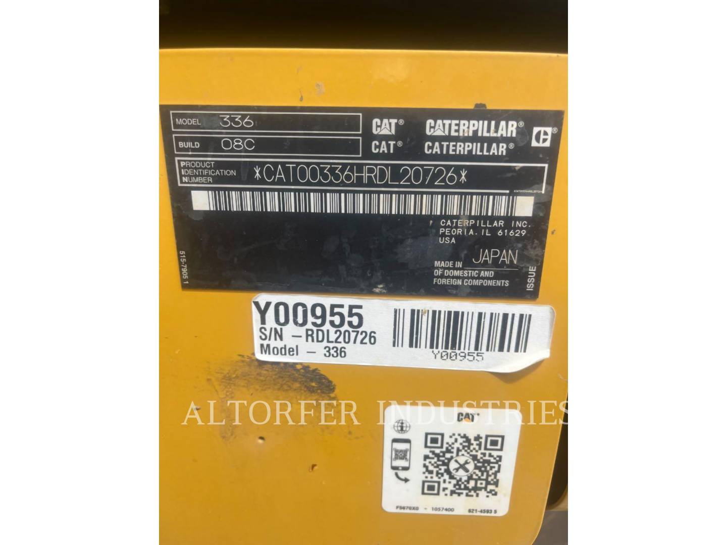 Caterpillar 336-08, 1104 hours, S/N: RDL20726, 2025 - Image 6