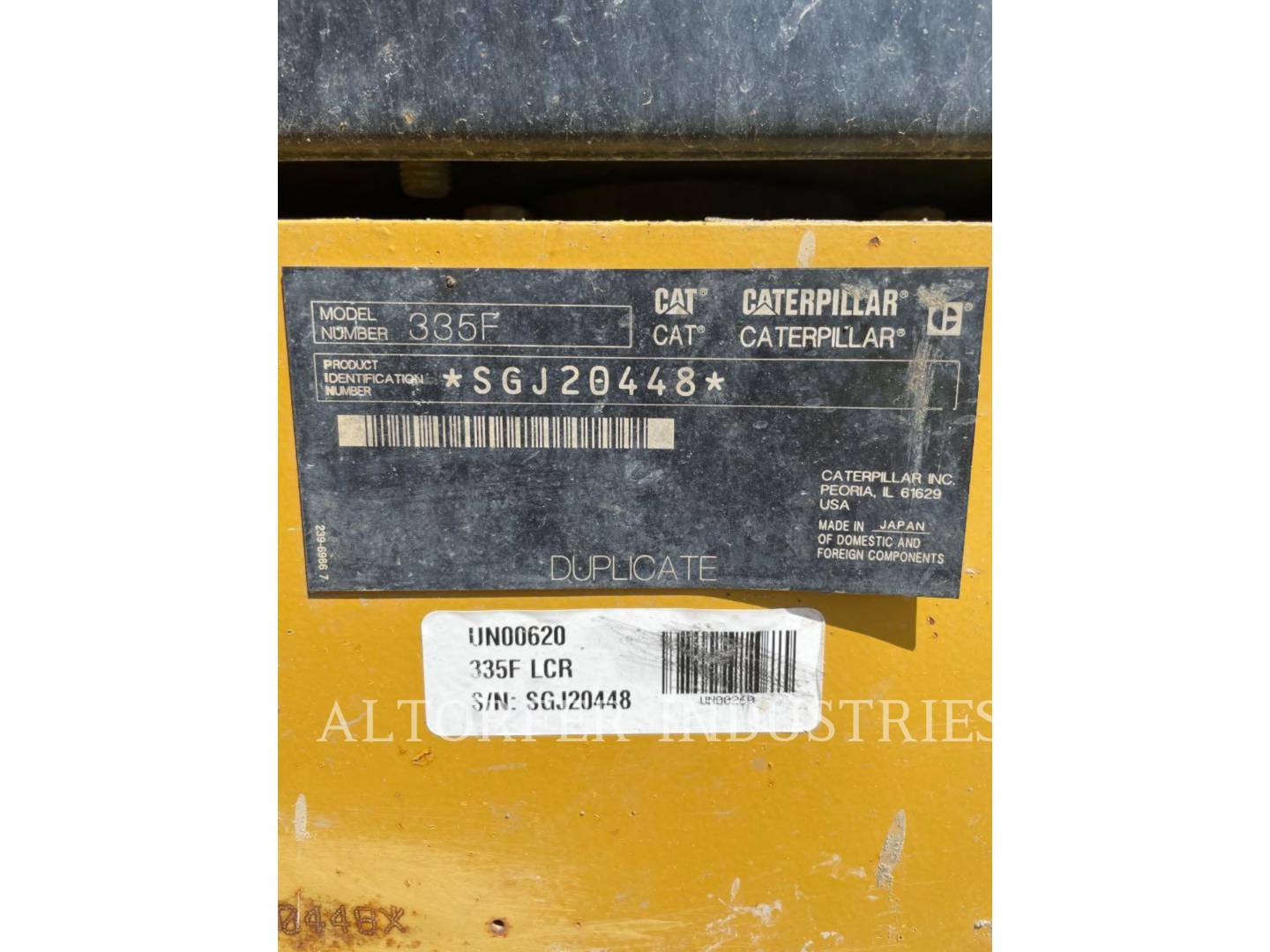Caterpillar 335F LCR, 5676 hours, S/N: SGJ20448, 2019 - Image 6