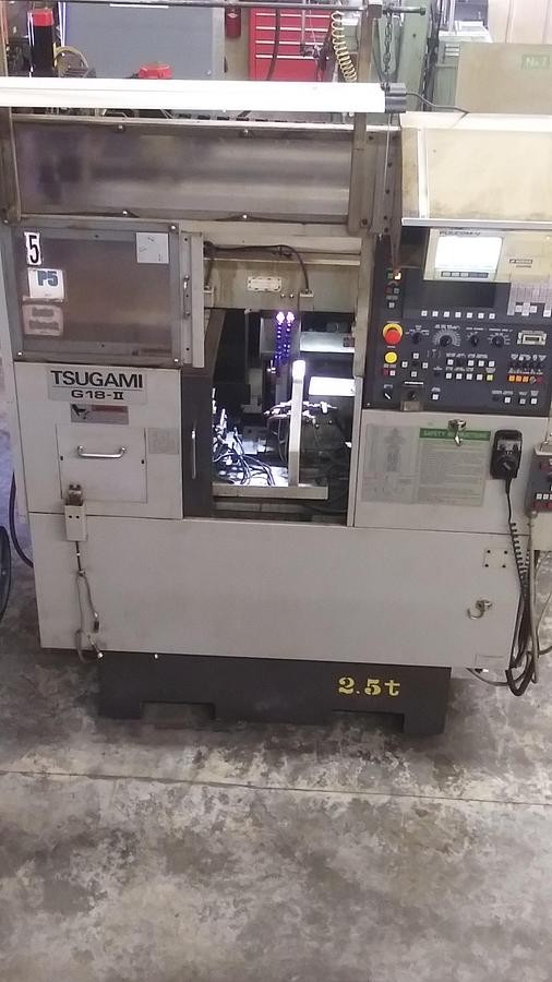 Tsugami #G18-II, cylindrical grinder, 14" x2.75" x5" wheel, Fanuc Oi-TD, tailstock, dresser, 2015 - Image 1