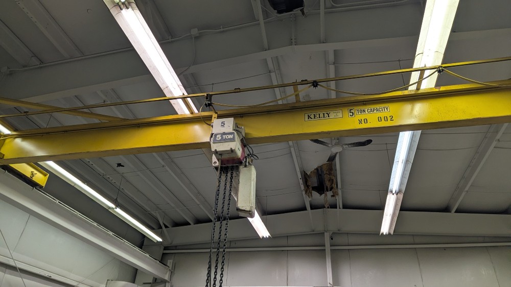 5 Ton, Coffing, 31' 9" span, 15' Lift, Pendant Control, 460 V., 1995 [#2742] - Image 2