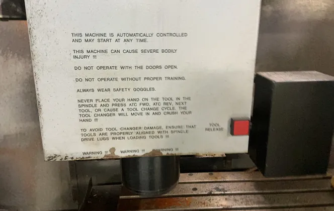 Haas #VF-3, CNC Vertical Machining Center, 18" x 48" Table, 15 HP, Haas Control, 1994 - Image 8