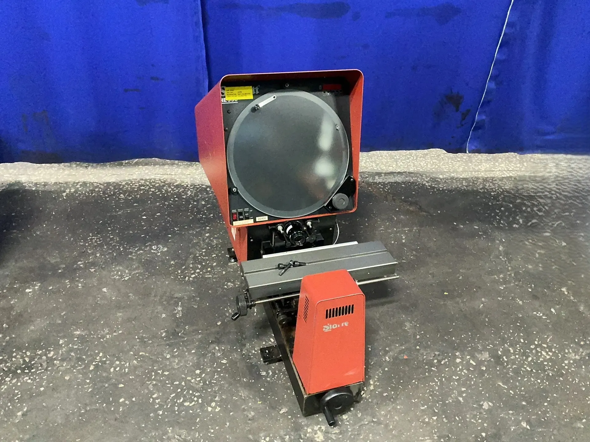 Starrett #HE350, Optical Comparator, Digital Display, 5" x 19" Table - Image 1
