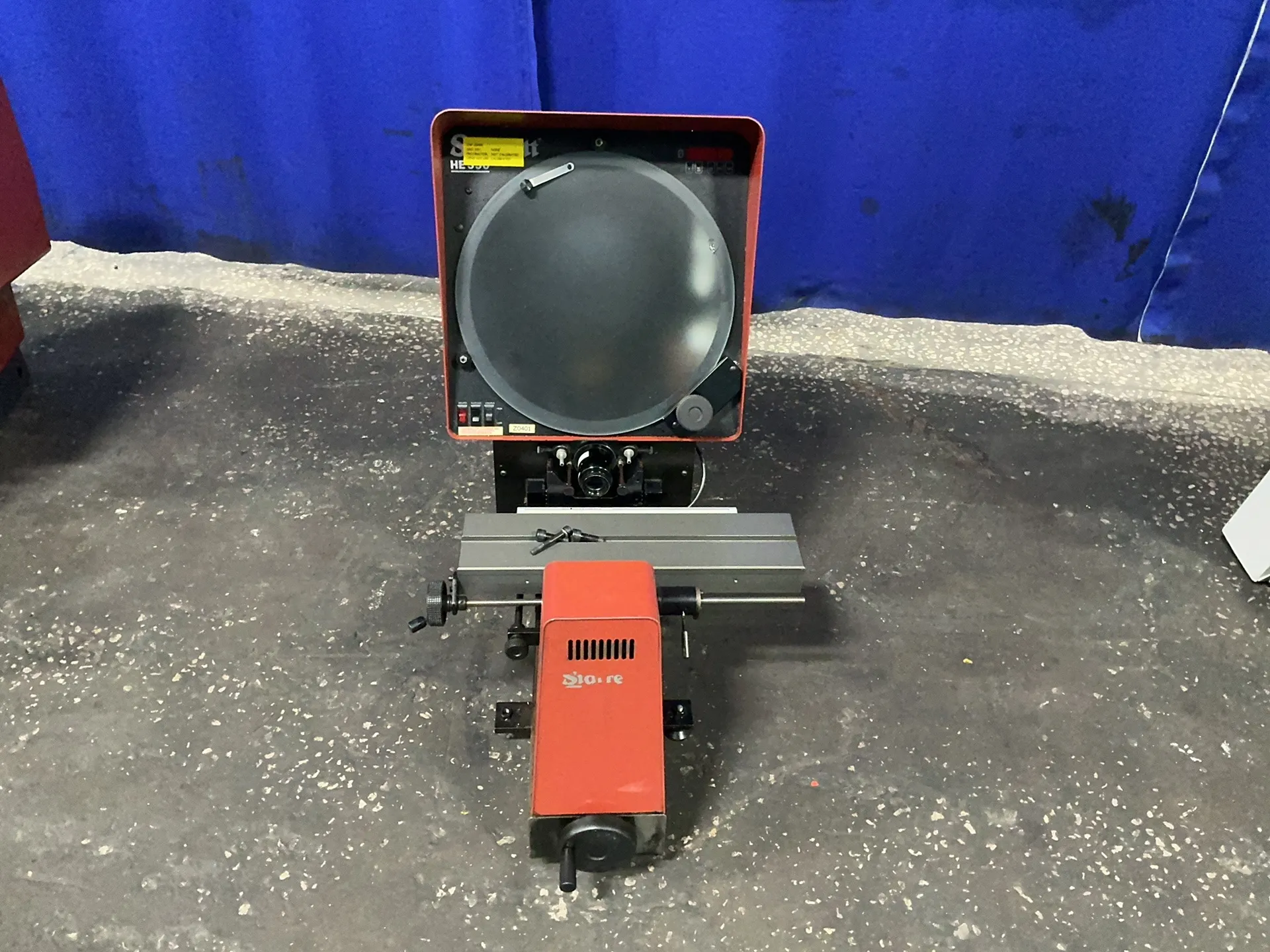 Starrett #HE350, Optical Comparator, Digital Display, 5" x 19" Table - Image 2