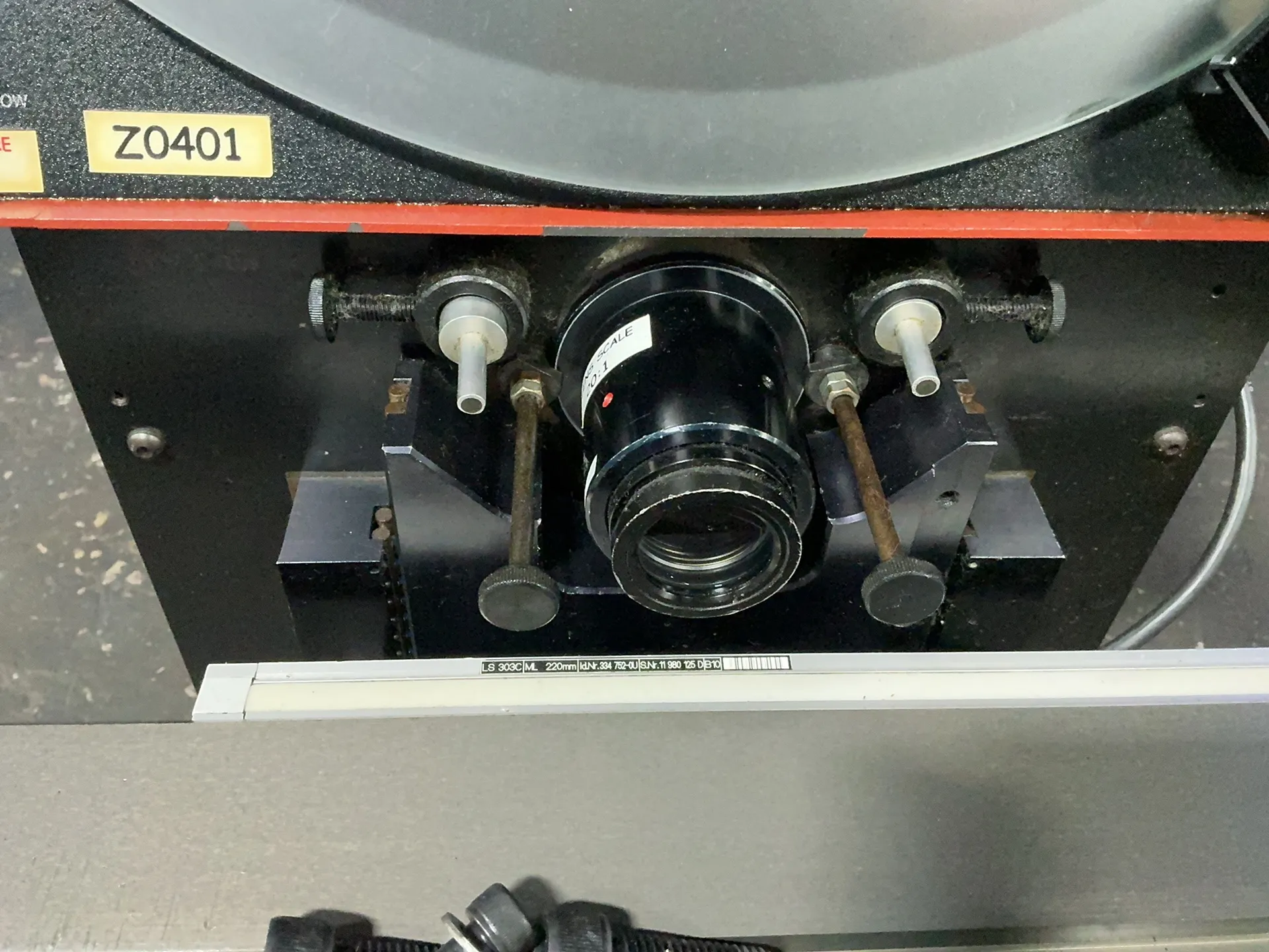 Starrett #HE350, Optical Comparator, Digital Display, 5" x 19" Table - Image 4
