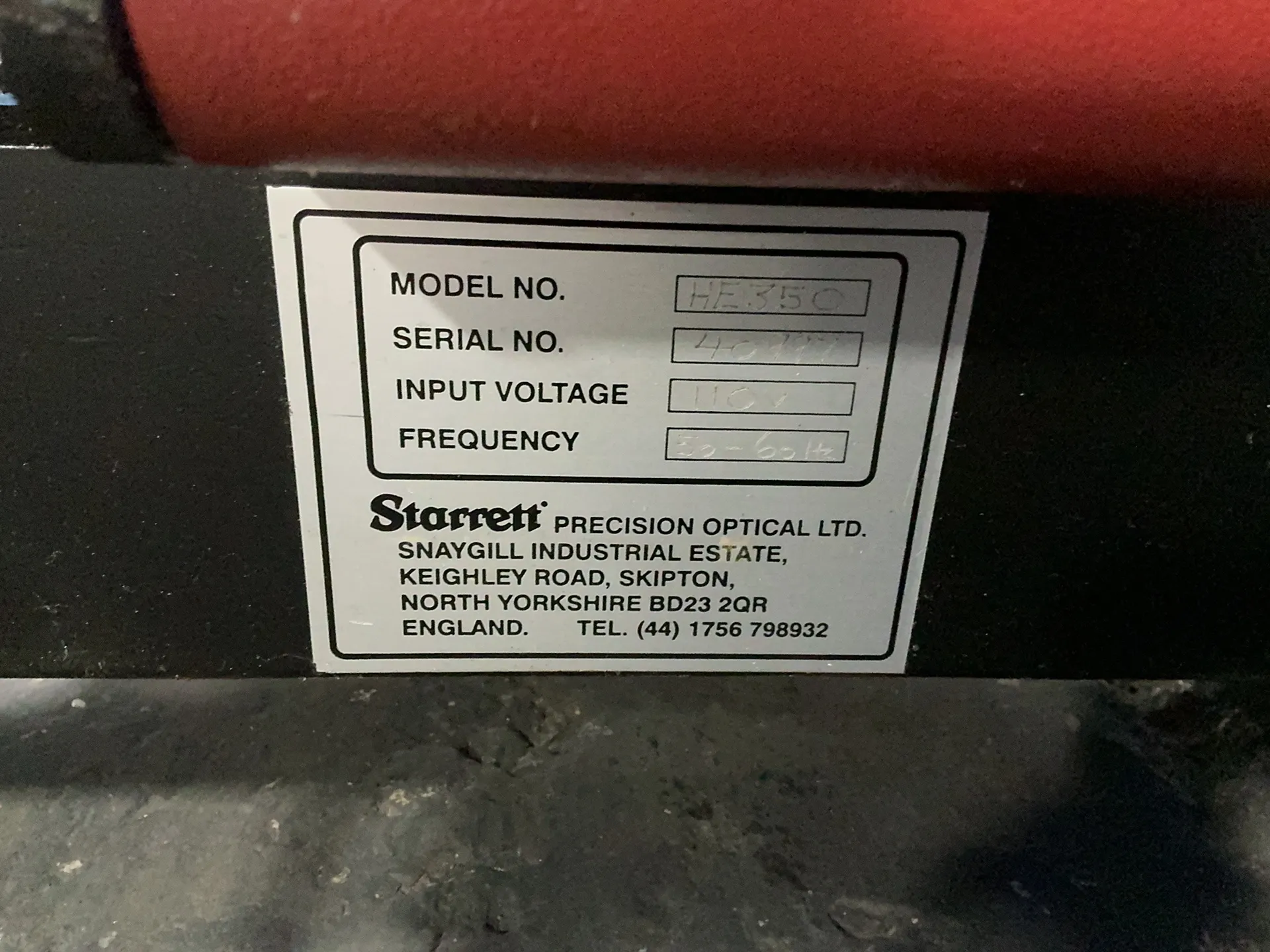 Starrett #HE350, Optical Comparator, Digital Display, 5" x 19" Table - Image 8