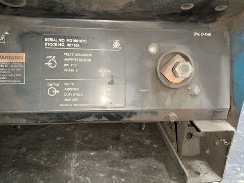 Miller #DELTA-FAB, CV/DC Welder, 375 Amps, 17.6 kW (2 available) - Image 5
