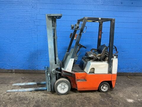 Nissan #CPJ01A15-V, Propane Forklift, 76" Lift Height, 77" Mast, 17141 Hours - Image 5