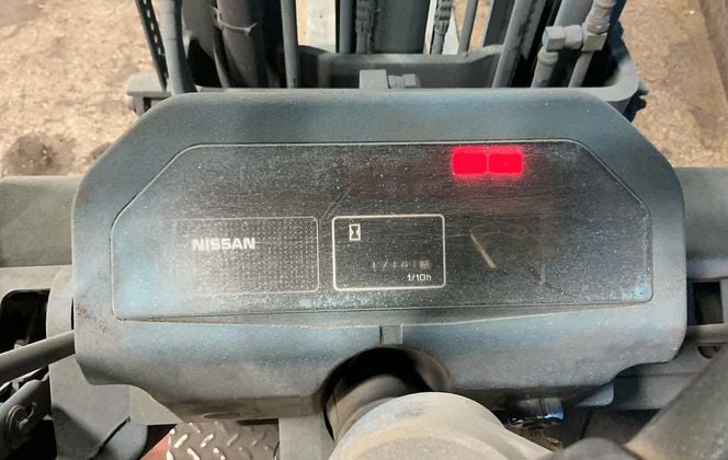 Nissan #CPJ01A15-V, Propane Forklift, 76" Lift Height, 77" Mast, 17141 Hours - Image 9