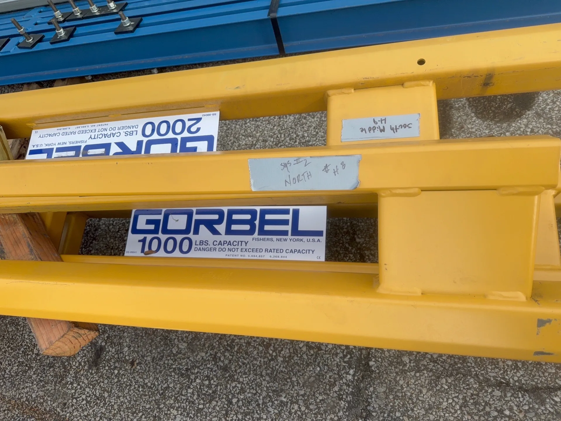 1 Ton, Gorbel, Freestanding Workstation Crane System, 2000 lb., 6 Leg Posts - Image 5