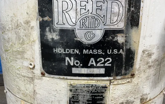Reed-Prentice Rtd Co #A22, 3-Die Thread Roller - Image 7