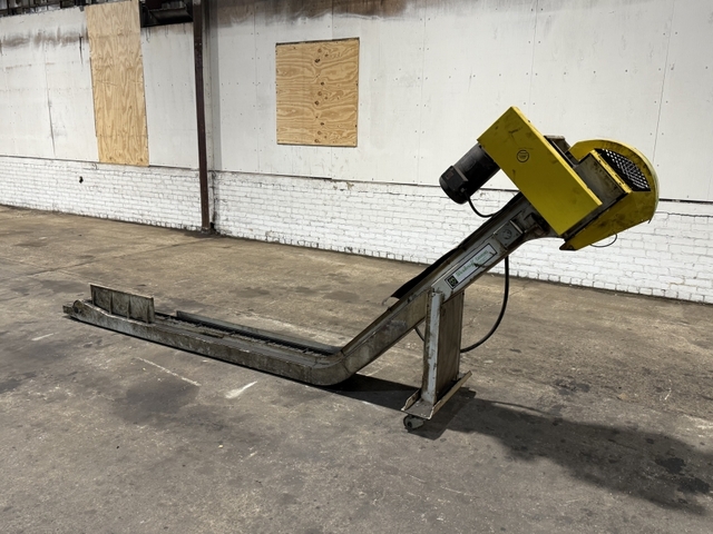 8" x 156" Wardcraft Chip Conveyor, 8' flat, 4' rise - Image 1