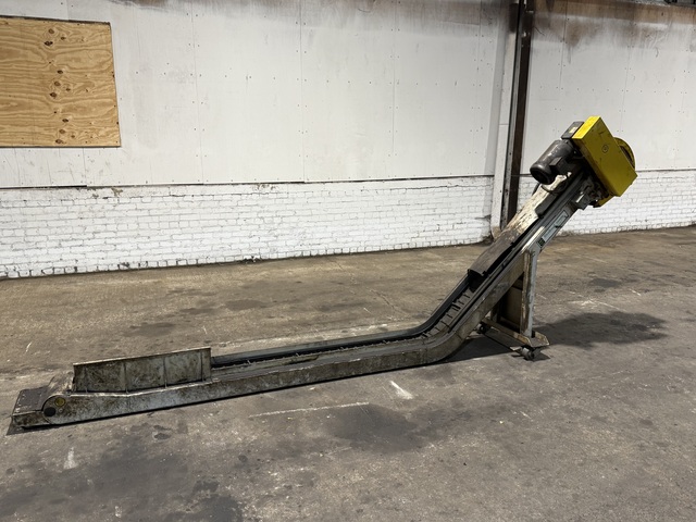 8" x 156" Wardcraft Chip Conveyor, 8' flat, 4' rise - Image 2