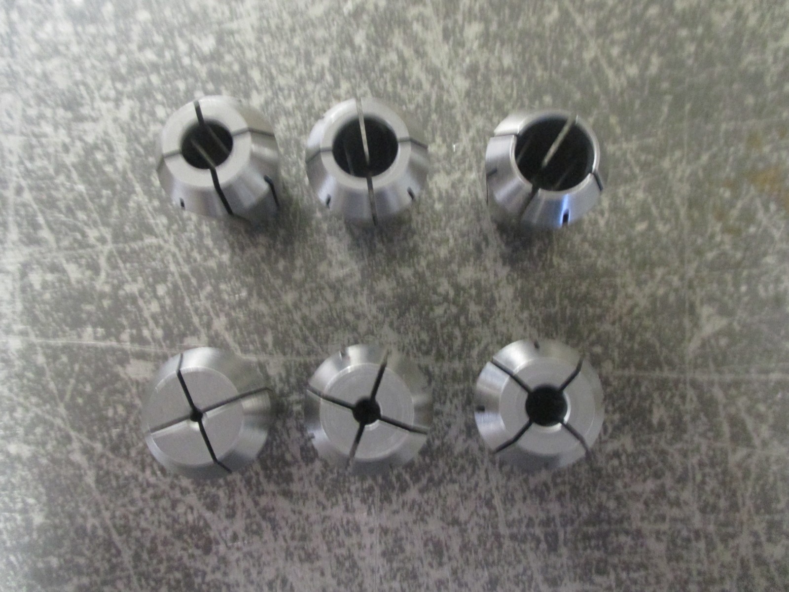1/16" - 3/8" E-16 Steel Spring Collets, (Set of 6), new - Image 3