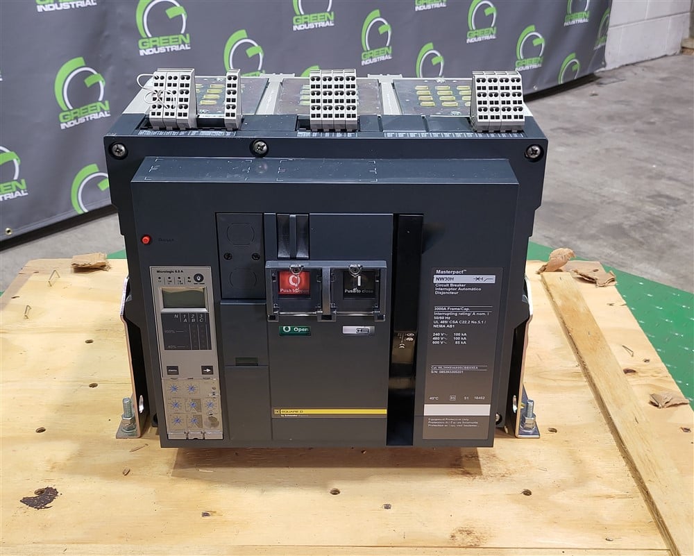 3000 Amps, Square D, Masterpact NW30H, WL3HHX44A9SCBBXXEA, 600 Volts, 3 Pole, Micrologic 6.0A LSIG, New - Image 9