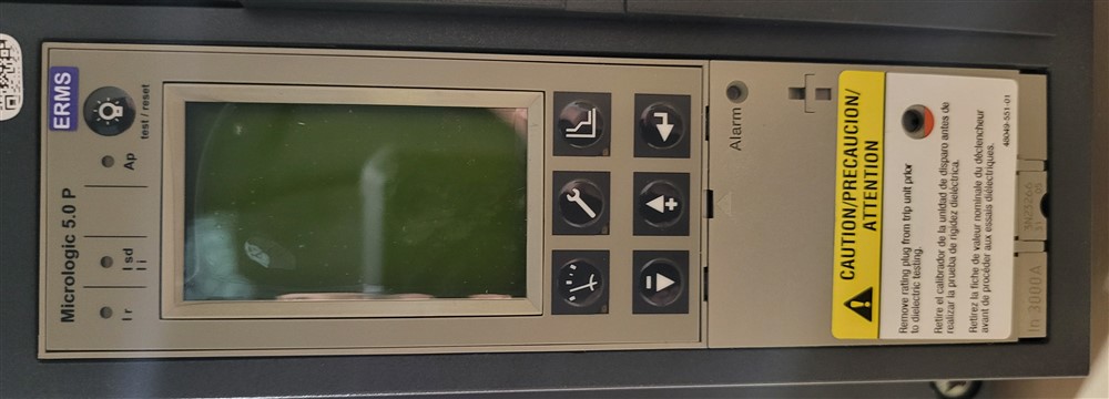 3000 Amps, Square D, Masterpact NW30H, WL3HHX63A3CCBBXXEA, 600 Volts, 3 Pole, Micrologic 5.0P LSI, New - Image 6