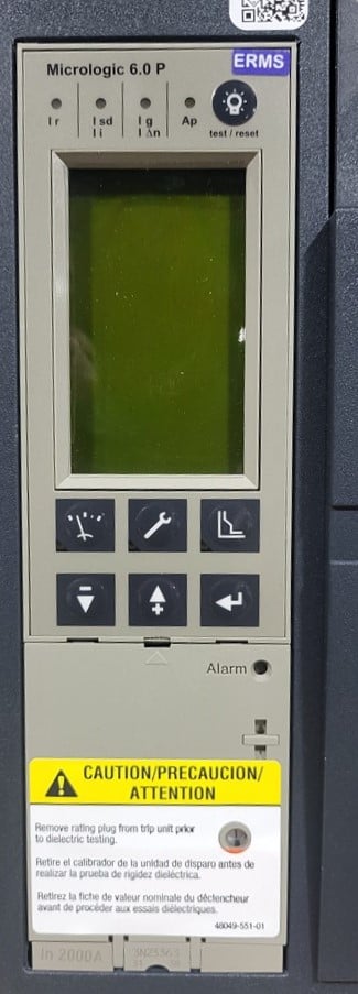 2000 Amps, Square D, Masterpact NW20H, WL3FFX64A3SXBXWXXA, 600 Volts, 3 Pole, Micrologic 6.0P LSIG, New - Image 6