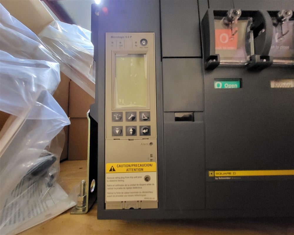 2000 Amps, Square D, Masterpact NW20H, WL3FFR63A3SXXXXXEX, 600 Volts, 3 Pole, Micrologic 5.0P LSI, New - Image 6