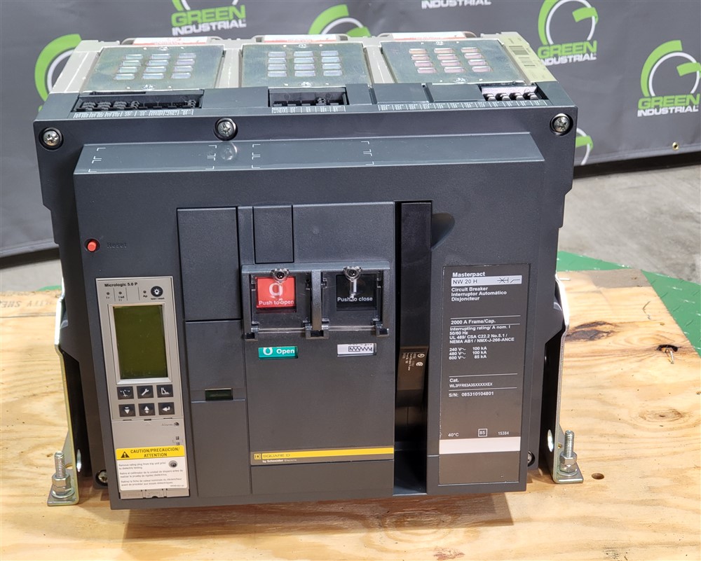 2000 Amps, Square D, Masterpact NW20H, WL3FFR63A3SXXXXXEX, 600 Volts, 3 Pole, Micrologic 5.0P LSI, New - Image 8