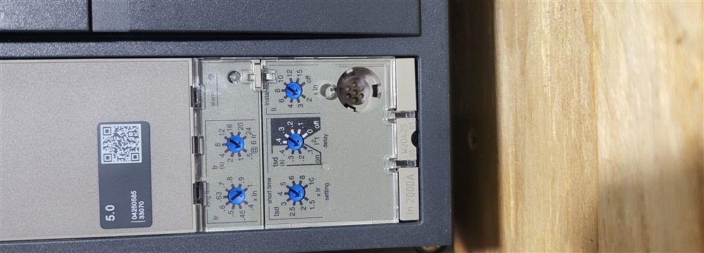 2000 Amps, Square D, Masterpact NW20H, WL3FFX33A9SCBBXXEA, 600 Volts, 3 Pole, Micrologic 5.0 LSI, New - Image 6