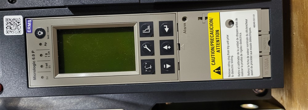 1200 Amps, Square D, Masterpact NW12H, WL3CCX64A3SXBXWXXA, 600V., 3 Pole, Micrologic 6.0P LSIG, New - Image 6