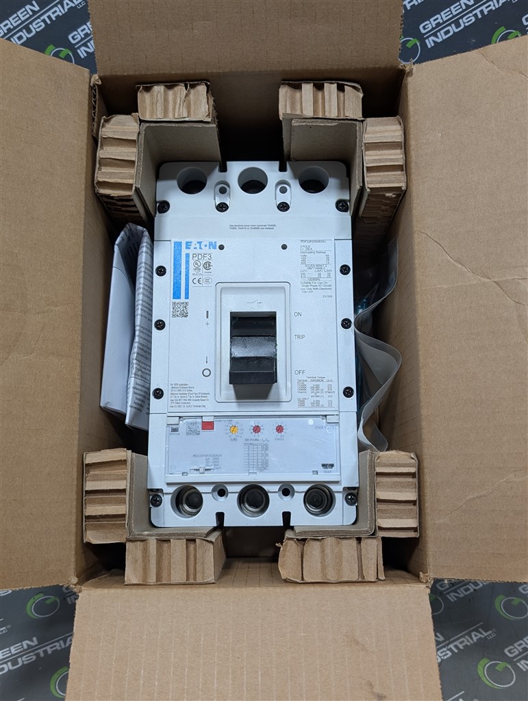 250 Amps, Eaton, Power Defense PDF3, PDF33F0250B2NJ, 600V., 3 Pole, T281 LSI, New in Box - Image 3