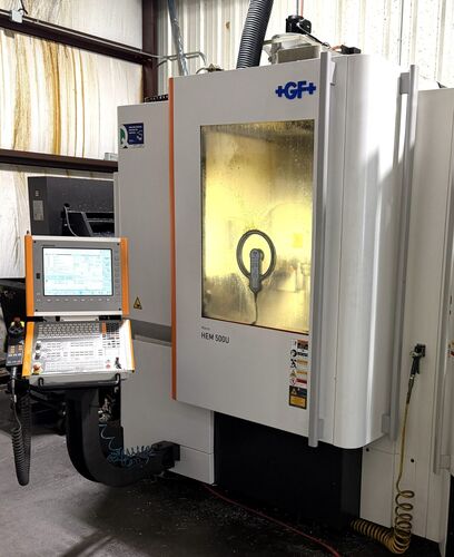 GF Mikron #HEM-500U, 5-axis UMC, 19.7" X, 17.7" Y, 15.8" Z, 20000 RPM, 30 HP, 30 automatic tool changer - Image 2